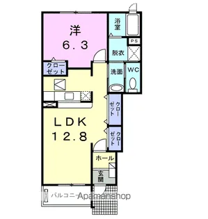 パークアヴェニューA【1階】の間取り